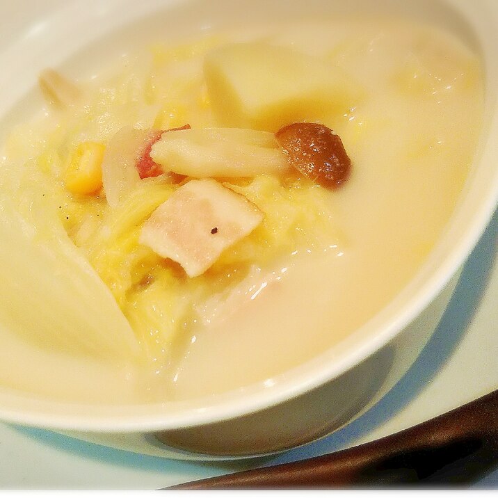 寒い日にほっこり 白菜とじゃがいもの豆乳スープ レシピ 作り方 By あさ乃 楽天レシピ 寒い日にほっこり 白菜とじゃがいもの豆乳スープ レシピ 作り方 By あさ乃 楽天レシピ